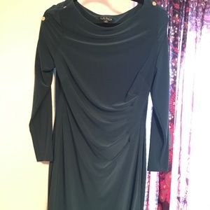 Ralph Lauren Dress, size 10, stretchy, emerald green color